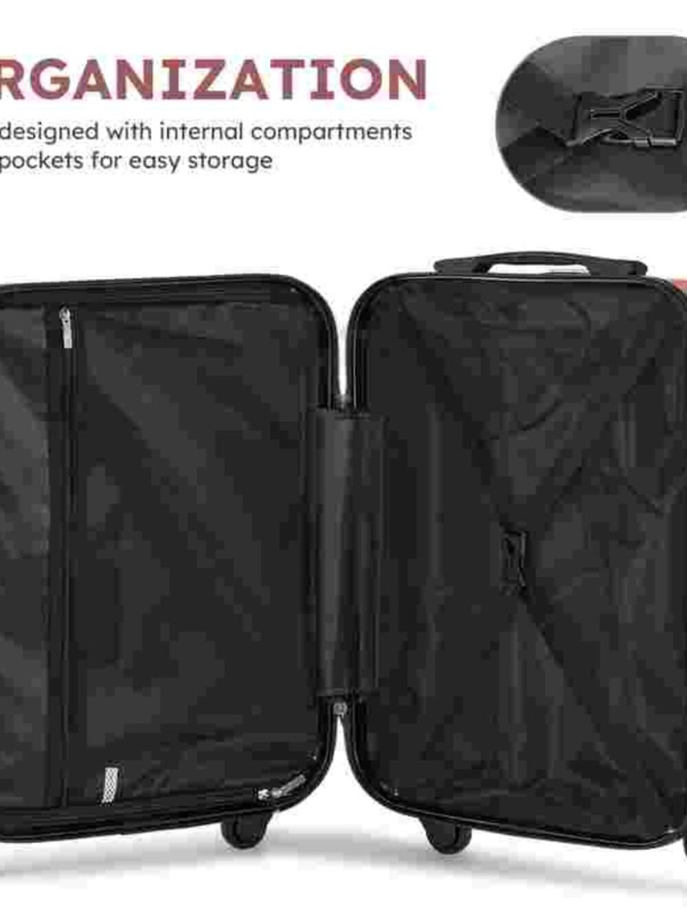 Multi-Piece Luggage Set with ABS Material and TSA Lock - Picture 9 of 9